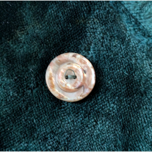 Antique Victorian 1890 Jacket Bodice Leg of Mutton Sleeve Velvet Double Breasted - Picture 16 of 16